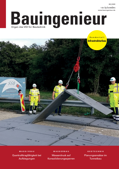 Cover of Volume: Bauingenieur Volume 95 (2020), Edition 06