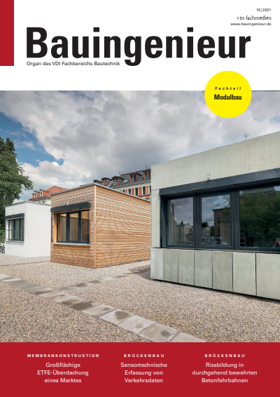 Cover of Volume: Bauingenieur Volume 96 (2021), Edition 10