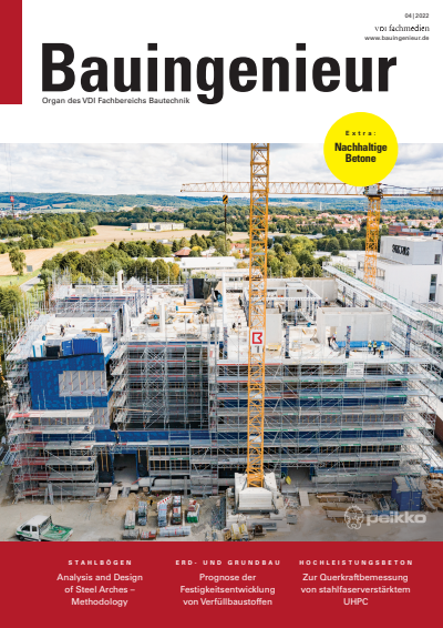 Cover of Volume: Bauingenieur Volume 97 (2022), Edition 04