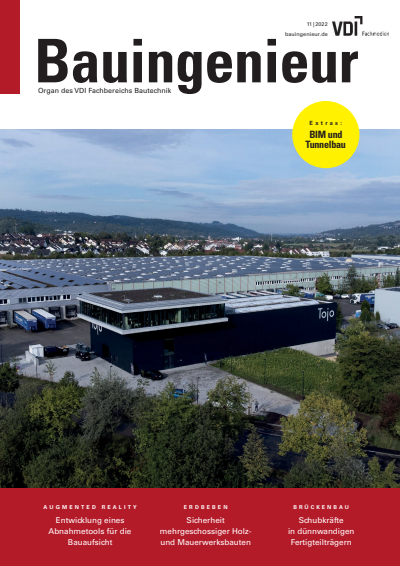 Cover of Volume: Bauingenieur Volume 97 (2022), Edition 11