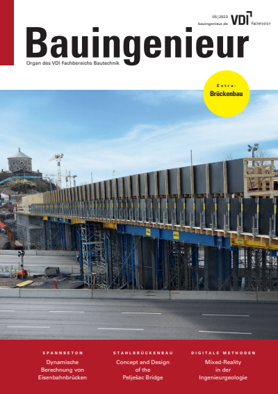 Cover der Ausgabe: Bauingenieur Jahrgang 98 (2023), Heft 05