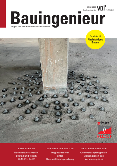Cover of Volume: Bauingenieur Volume 99 (2024), Edition 01-02