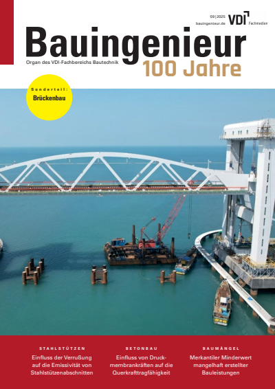 Cover der Ausgabe: Bauingenieur Jahrgang 100 (2025), Heft 09