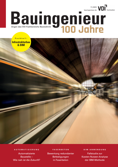 Cover of Volume: Bauingenieur Volume 100 (2025), Edition 11