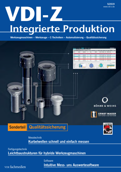 Cover of Volume: VDI-Z Volume 161 (2019), Edition 05