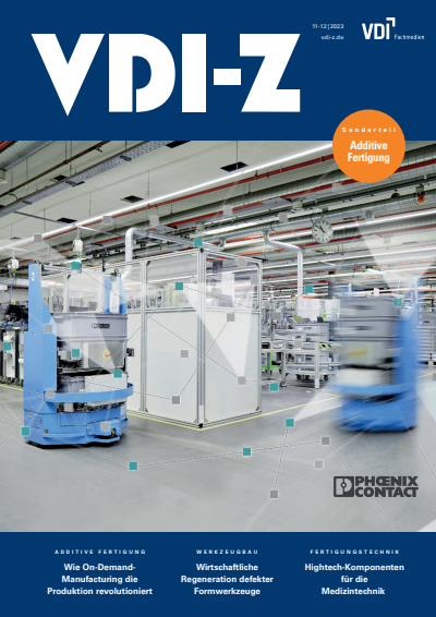 Cover der Ausgabe: VDI-Z Jahrgang 165 (2023), Heft 11-12