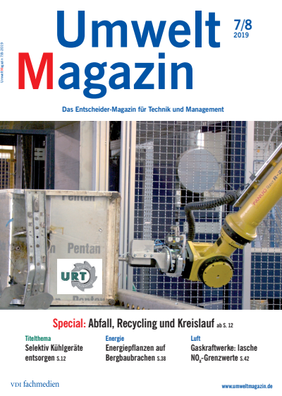 Cover of Volume: UmweltMagazin Volume 49 (2019), Edition 07-08