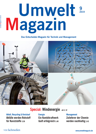 Cover of Volume: UmweltMagazin Volume 49 (2019), Edition 09