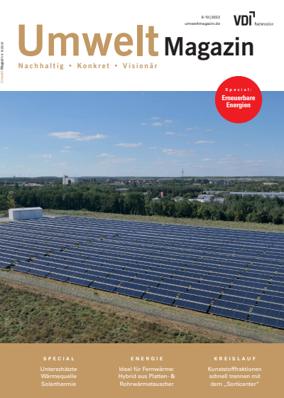 Cover of Volume: UmweltMagazin Volume 52 (2022), Edition 9-10