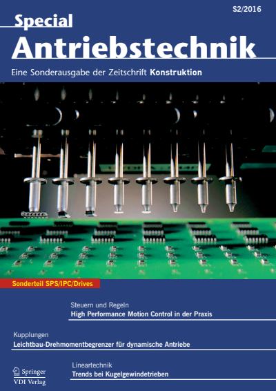 Cover der Ausgabe: Konstruktion Jahrgang 68 (2016), Heft S2
