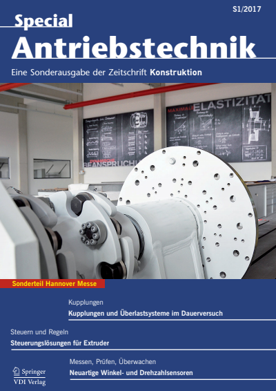 Cover der Ausgabe: Konstruktion Jahrgang 69 (2017), Heft S1