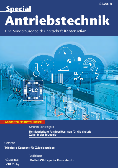 Cover der Ausgabe: Konstruktion Jahrgang 70 (2018), Heft S1