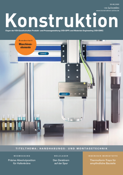 Cover der Ausgabe: Konstruktion Jahrgang 72 (2020), Heft 05-06
