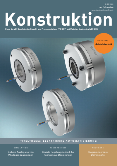 Cover der Ausgabe: Konstruktion Jahrgang 72 (2020), Heft 11-12