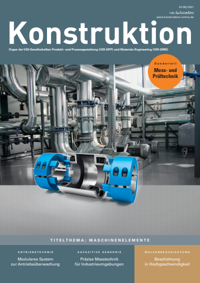 Cover der Ausgabe: Konstruktion Jahrgang 73 (2021), Heft 07-08