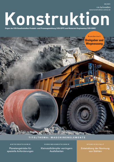 Cover der Ausgabe: Konstruktion Jahrgang 73 (2021), Heft 09