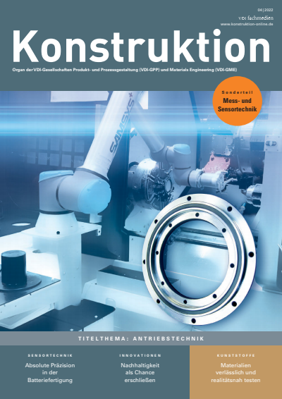 Cover der Ausgabe: Konstruktion Jahrgang 74 (2022), Heft 04