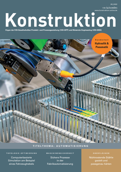 Cover der Ausgabe: Konstruktion Jahrgang 74 (2022), Heft 05