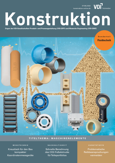 Cover der Ausgabe: Konstruktion Jahrgang 74 (2022), Heft 07-08