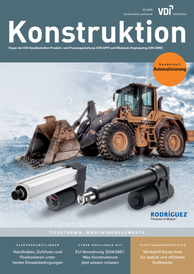 Cover der Ausgabe: Konstruktion Jahrgang 77 (2025), Heft 10