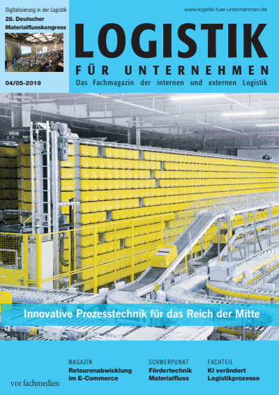 Cover of Volume: Logistik für Unternehmen Volume 33 (2019), Edition 04-05