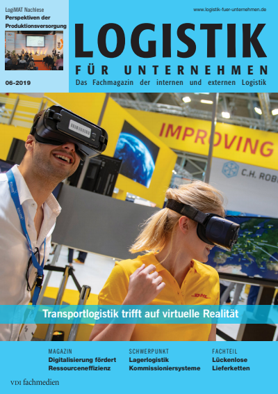 Cover of Volume: Logistik für Unternehmen Volume 33 (2019), Edition 06
