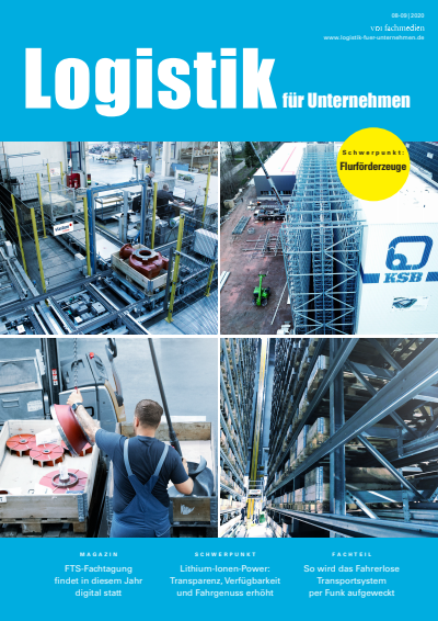 Cover of Volume: Logistik für Unternehmen Volume 34 (2020), Edition 08-09