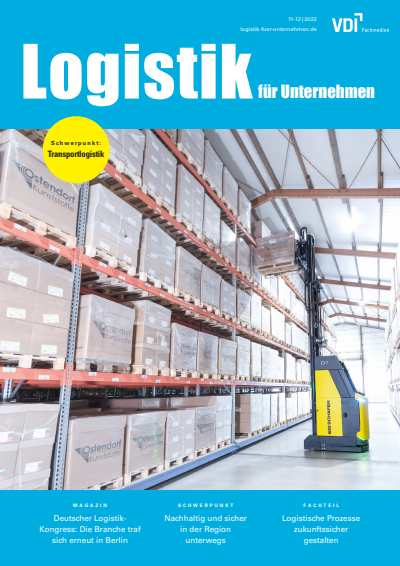 Cover of Volume: Logistik für Unternehmen Volume 36 (2022), Edition 11-12