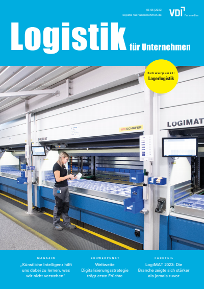 Cover der Ausgabe: Logistik für Unternehmen Jahrgang 37 (2023), Heft 05-06
