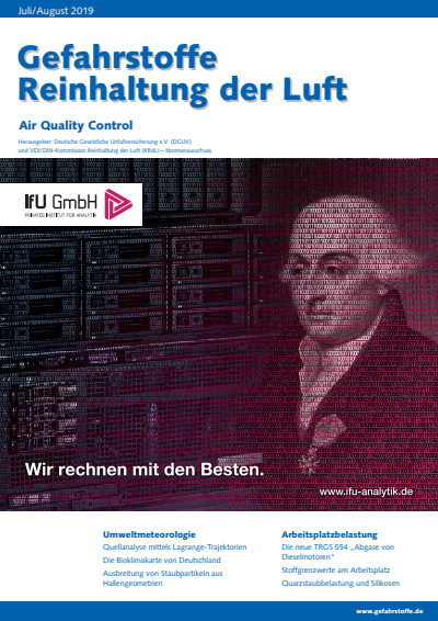 Cover of Volume: Gefahrstoffe Volume 79 (2019), Edition 07-08