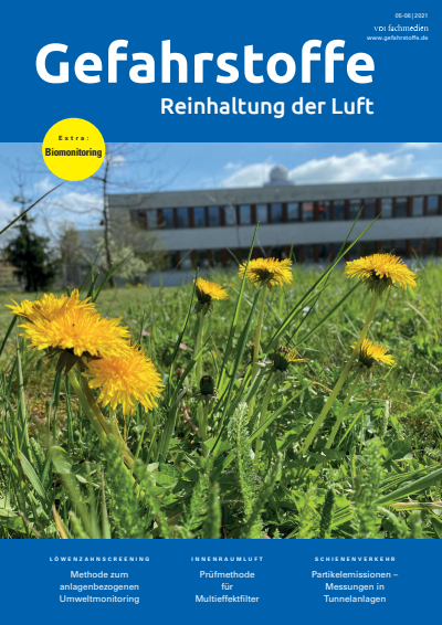 Cover der Ausgabe: Gefahrstoffe Jahrgang 81 (2021), Heft 05-06