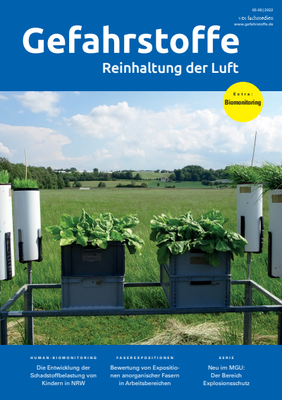 Cover of Volume: Gefahrstoffe Volume 82 (2022), Edition 05-06