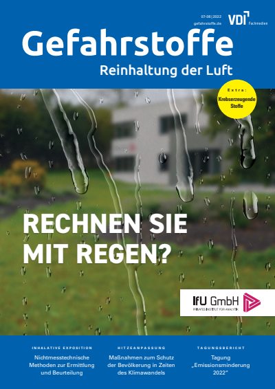 Cover of Volume: Gefahrstoffe Volume 82 (2022), Edition 07-08