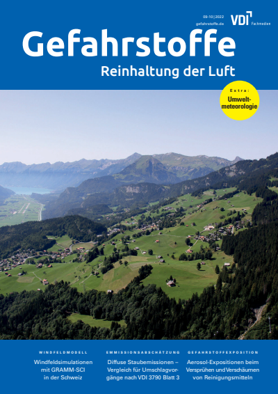 Cover of Volume: Gefahrstoffe Volume 82 (2022), Edition 09-10