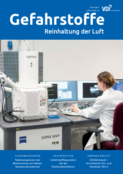 Cover of Volume: Gefahrstoffe Volume 83 (2023), Edition 03-04