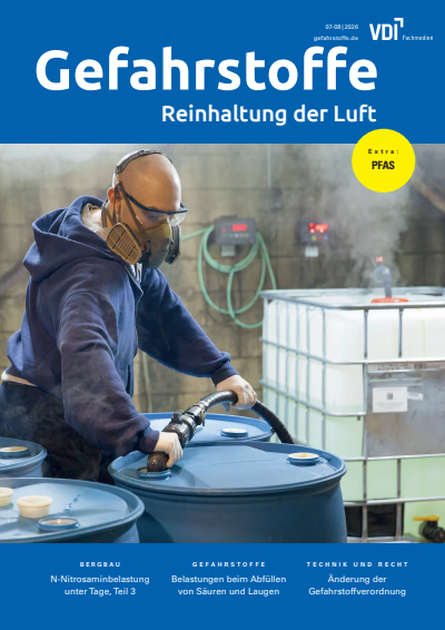 Cover of Volume: Gefahrstoffe Volume 86 (2026), Issue 07-08