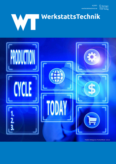 Cover der Ausgabe: wt Werkstattstechnik online Jahrgang 101 (2011), Heft 4