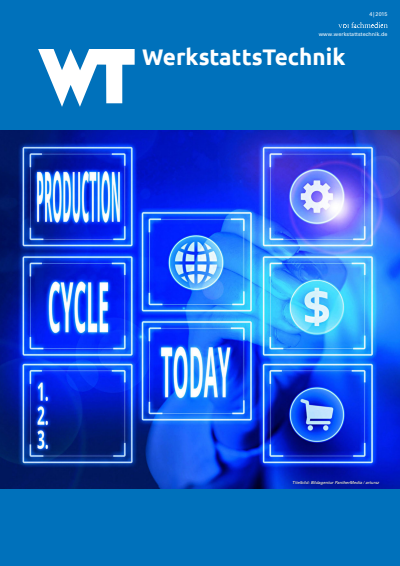 Cover der Ausgabe: wt Werkstattstechnik online Jahrgang 105 (2015), Heft 04
