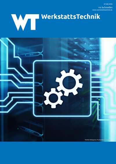 Cover der Ausgabe: wt Werkstattstechnik online Jahrgang 108 (2018), Heft 07-08