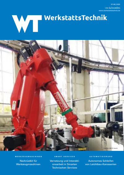 Cover der Ausgabe: wt Werkstattstechnik online Jahrgang 110 (2020), Heft 07-08