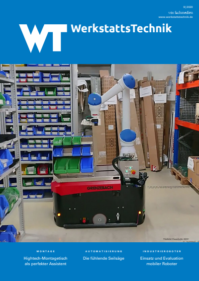 Cover der Ausgabe: wt Werkstattstechnik online Jahrgang 110 (2020), Heft 09
