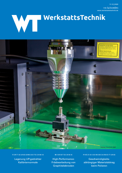 Cover der Ausgabe: wt Werkstattstechnik online Jahrgang 110 (2020), Heft 11-12