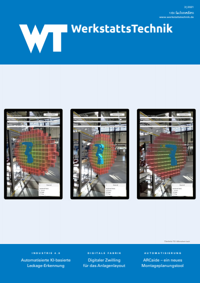 Cover der Ausgabe: wt Werkstattstechnik online Jahrgang 111 (2021), Heft 03