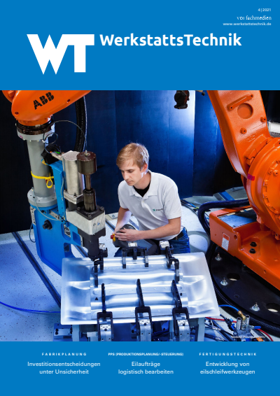 Cover der Ausgabe: wt Werkstattstechnik online Jahrgang 111 (2021), Heft 04