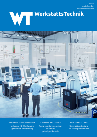 Cover der Ausgabe: wt Werkstattstechnik online Jahrgang 111 (2021), Heft 06