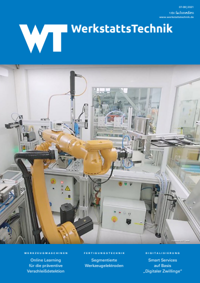Cover der Ausgabe: wt Werkstattstechnik online Jahrgang 111 (2021), Heft 07-08