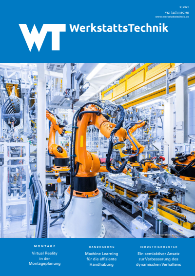 Cover der Ausgabe: wt Werkstattstechnik online Jahrgang 111 (2021), Heft 09