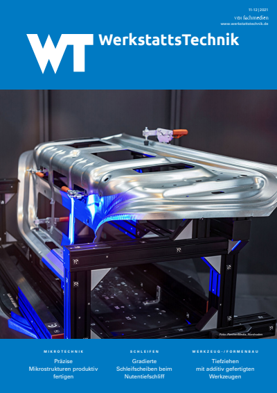Cover der Ausgabe: wt Werkstattstechnik online Jahrgang 111 (2021), Heft 11-12