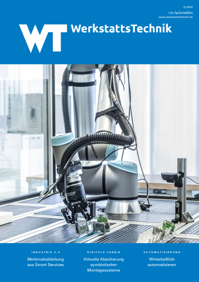 Cover der Ausgabe: wt Werkstattstechnik online Jahrgang 112 (2022), Heft 03