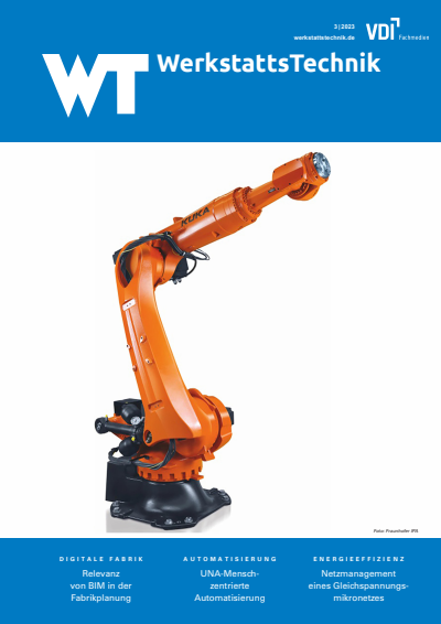 Cover der Ausgabe: wt Werkstattstechnik online Jahrgang 113 (2023), Heft 03